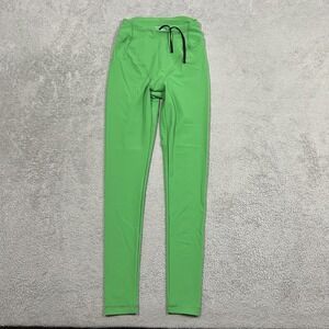 District Vision Tights Womens XS Green Athletic Tara Long Pockets Performance